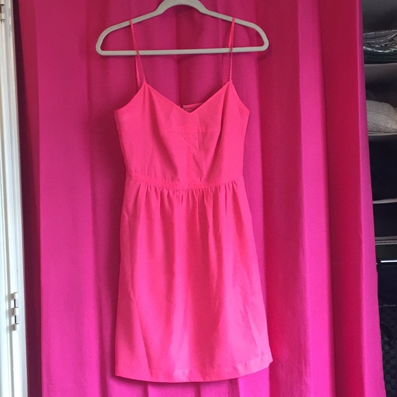 J. Crew Dresses & Skirts - Hot Pink JCrew Dress J. Crew Dresses & Skirts - Hot Pink JCrew Dress